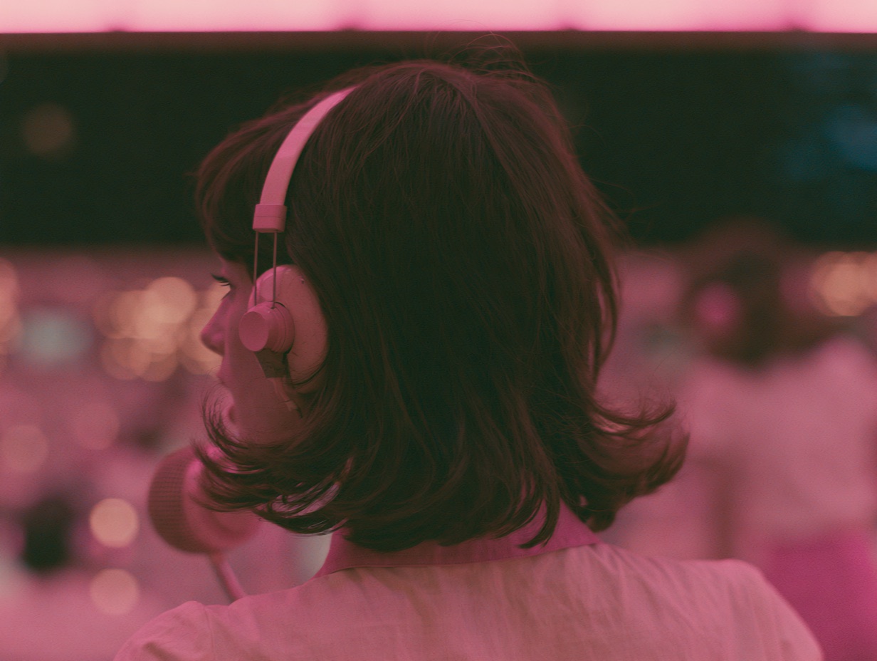 A close-up of an operator wearing a headset with a microphone, asking for the next task